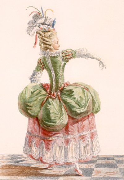 Robe de soirée pour dames, gravée par Dupin, planche de 